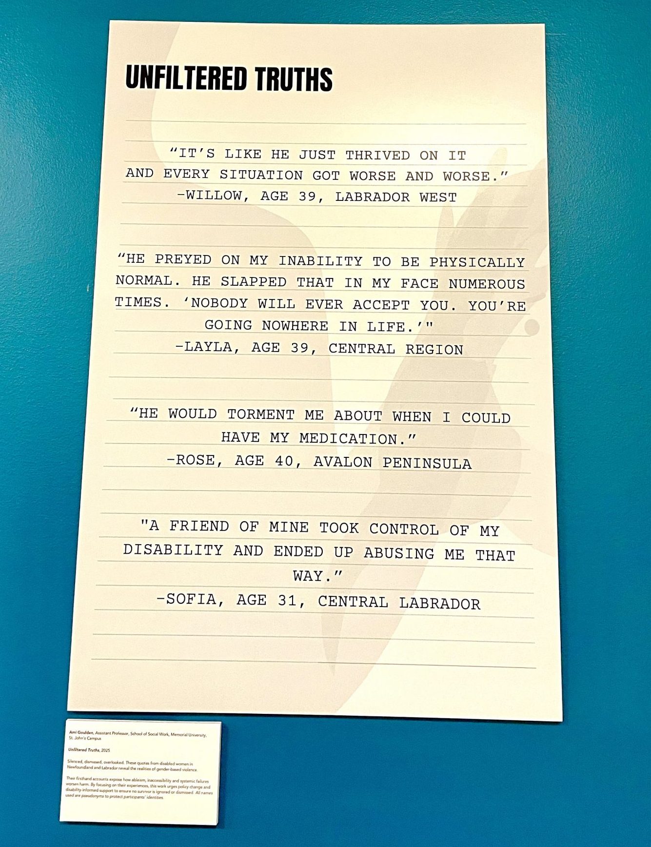 Telling Stories Through Images – CARES Lab in Picture Us: A Research at Memorial Event